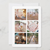 7 Foto Elegant Modern Calligraphy Vrijgezellenfees Kaart (Achterkant)