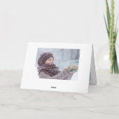 7 Foto: Elegant Poinsettia Kerstfeest GELEVE Feestdagen Kaart (Achterkant)