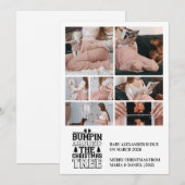 7 Foto Kerstboom Zwangerschapsaankondiging Feestdagenkaart (Voorkant / Achterkant)