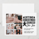7 Foto Kerstkoekjes voor 2 Zwangerschap Feestdagenkaart (Voorkant / Achterkant)