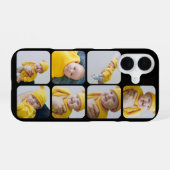 7 Foto Maak je eigen gepersonaliseerde collage iPhone 16 Hoesje (Achterkant horizontaal)