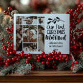 7 Foto Minimalistisch onze eerste kerst getrouwd Feestdagenkaart