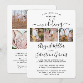 7 Foto online virtuele bruiloft-ceremonie legant Kaart