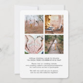 7 Foto online virtuele bruiloft-ceremonie legant Kaart (Achterkant)