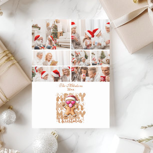 7 Foto Schattige peperkoek Vrolijk kerstfeest Feestdagenkaart