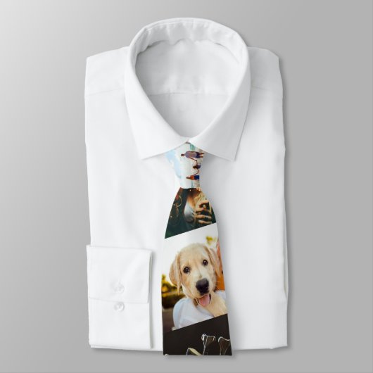 7 Foto Stripe Stropdas Sjabloon Edge gedrukt (Gebonden)