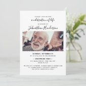 7-foto viering van het leven/begrafenis/gedenkteke kaart (Staand voorkant)