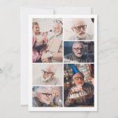 7-foto viering van het leven/begrafenis/gedenkteke kaart (Achterkant)