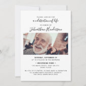 7-Foto viering van het leven/Funeraal/Herdenking Kaart (Voorkant)
