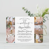 7 Foto virtuele bruiloft Livestream online-ceremon Kaart (Staand voorkant)