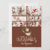7 Foto Western Cowboy Pet Christmas Feestdagenkaart (Voorkant)
