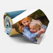 7 Foto: White Stripe Stropdas Sjabloon Edge Gedruk (Opgerold)