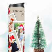 7 Fotocollage Beige Kerst Thermische Tumbler Thermosbeker