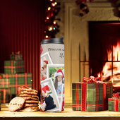 7 Fotocollage Beige Kerst Thermische Tumbler Thermosbeker