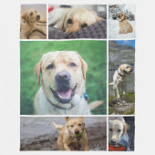 7 Fotocollage Familie Gepersonaliseerd Fleece Deken (Voorkant)