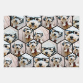 7 Fotocollage - funky hexagon patroon Inpakpapier Vel (Voorkant 2)