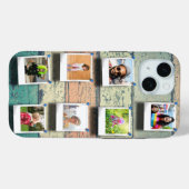 7 fotocollage iPhone 15 gepersonaliseerd stoer Case-Mate iPhone Case (Achterkant (horizontaal))