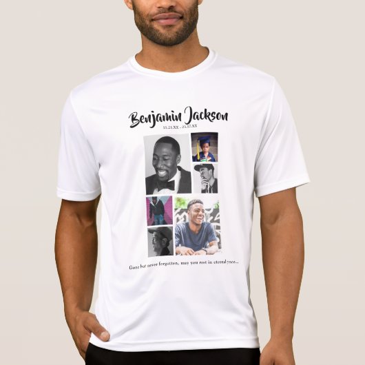 7 Fotocollage Memorial T-Shirt (Voorkant)