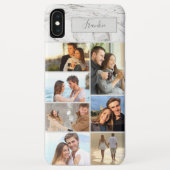 7 Fotocollage op grijze marmer Case-Mate iPhone Case (Achterkant)