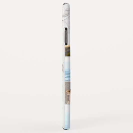 7 Fotocollage op grijze marmer Case-Mate iPhone Case (Achterkant/rechts)