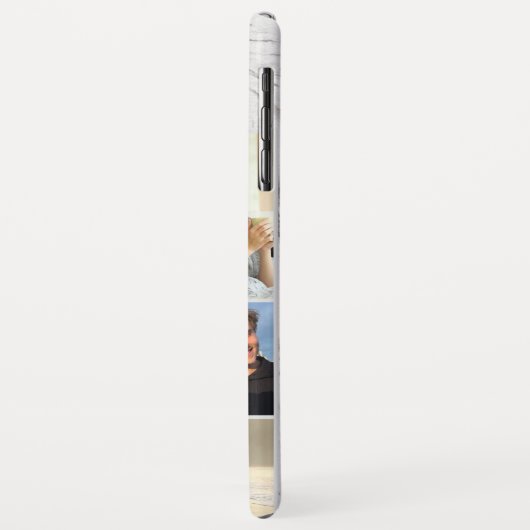 7 Fotocollage op grijze marmer Case-Mate iPhone Case (Achterkant/links)