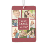 7 Fotocollage U bent dol op rood wit Luchtverfrisser (Achterkant)