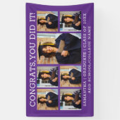 7 Fotocongressen Afstuderen 2023 Paars Afstuderen Spandoek (Verticaal)