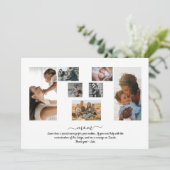 7 Foto's Collage M Shape - Moederdag Kaart (Staand voorkant)