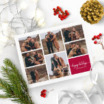 7 Foto's Prettige feestdagen Modern Collage Kerstm Briefkaart<br><div class="desc">7 Foto's Prettige feestdagen Modern Collage Kerstmis Briefkaart</div>