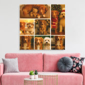 7 Fotosjabloon Collage gepersonaliseerd Canvas Afdruk (Insitu (Woonkamer))