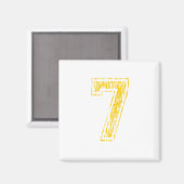 #7 Gele Varsiteit Magneet (Voorkant / Achterkant)