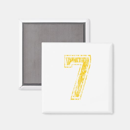 #7 Gele Varsiteit Magneet (Voorkant / Achterkant)