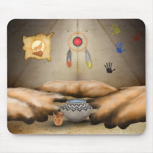 7 Generatiekampen - Tipi Mousepad Muismat (Voorkant)
