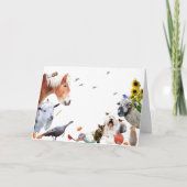 #7 Geniet van de overvloed aan aarde:HappyThanksgi Feestdagen Kaart (Voorkant)