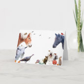 #7 Geniet van de overvloed aan aarde:HappyThanksgi Feestdagen Kaart (Voorkant)