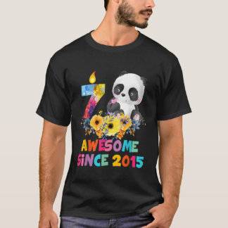7 Geweldige 2015 7e Panda Eenhoorn T-shirt