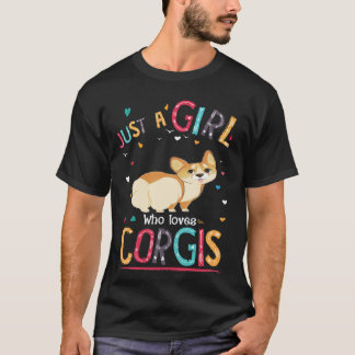 7 Gewoon Een Meisje Dat Van Corgi Houdt T-shirt