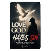 #7   God liefhebben zonde haten Magneet (Verticaal)