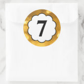 7 - Golden Numbers Sticker (Tas)