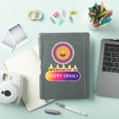 #7.Happy Diwali het lichtfestival van India Sticker (iPad Cover)