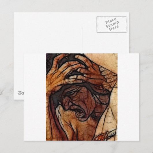 7 - het Toestel van de Schreeuw van de Hel Briefkaart (Voorkant / Achterkant)