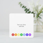 7 Hoofdkraken in een cirkel Kaart (Staand voorkant)