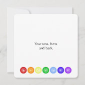 7 Hoofdkraken in een cirkel Kaart (Voorkant)