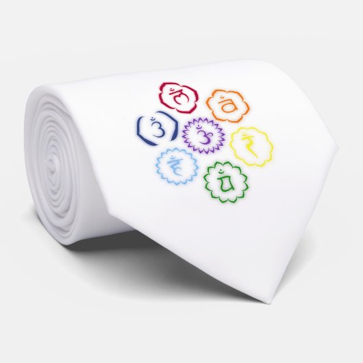 7 Hoofdkraken in een cirkel Stropdas (Opgerold)