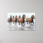 7 Hourses Premium Wrapped Canvas Afdruk (Voorkant)