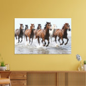 7 Hourses Premium Wrapped Canvas Afdruk (Insitu (Woonkamer))