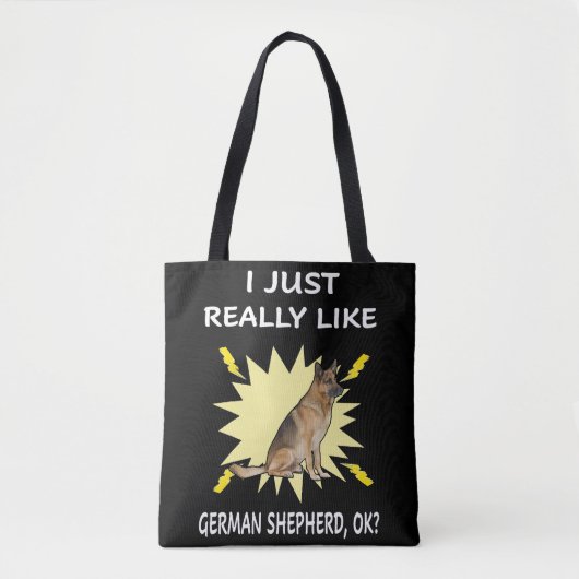 7 Ik hou gewoon echt van Duitse herder OK Tote Bag (Voorkant)