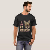 7 Ik hou van mijn Duitse herder Het zijn de mensen T-shirt (Voorkant volledig)