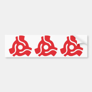7-inch 45-pm vinyladapter invoegspin bumpersticker