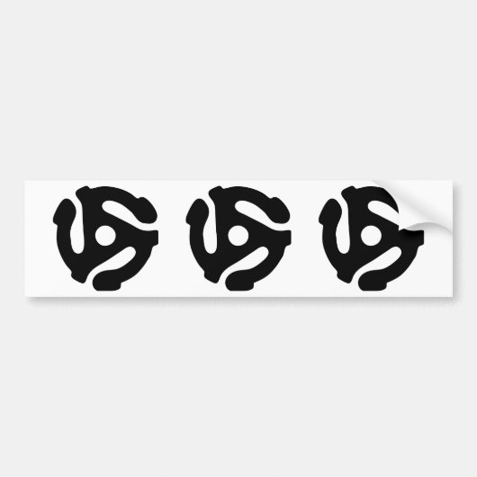 7-inch 45-pm vinyladapter invoegspin bumpersticker (Voorkant)